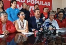 Unidad Popular cuestiona informe que le deja al filo de la eliminación